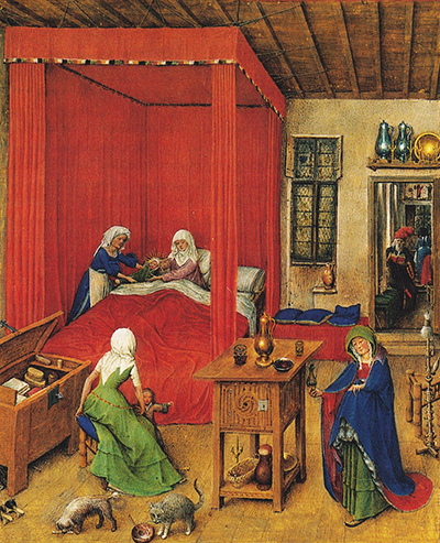 The Birth of John the Baptist Jan van Eyck